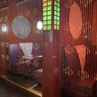 Non-hibachi seating area