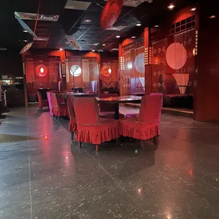 the dining area