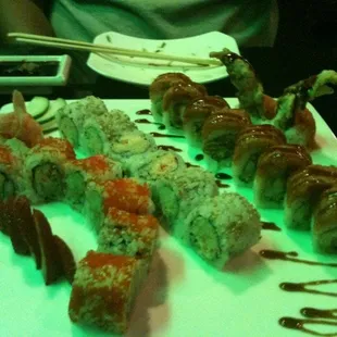 sushi and sashimi, food, sashimi, sushi
