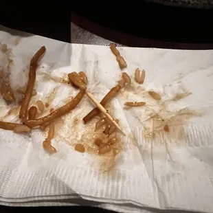 The portions were tiny AND there was a piece of a toothpick in my food-- which was weird since the food was made right in front of me.