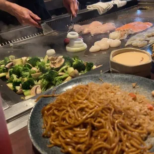 a chef preparing a meal