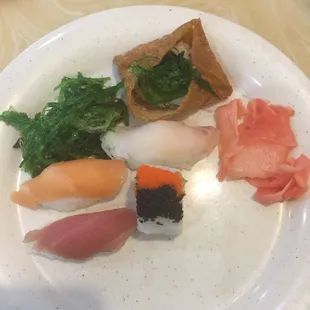 Here is my sushi plate.