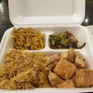 This is after I've eaten, yes a whole meal left over and I'm not a light eater