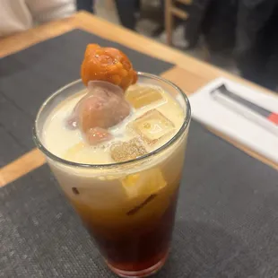 drink, donuts