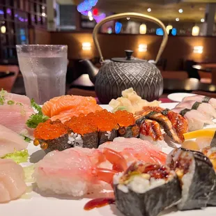 a variety of sushi
