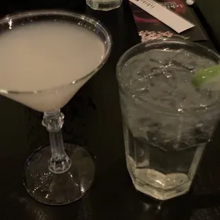 Lychee Martini (classic cocktail) and Tokyo Hotel (signature cocktail)