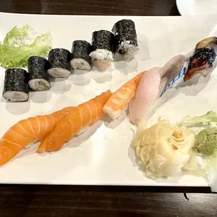 a variety of sushi