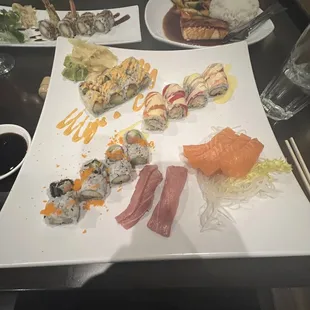 sushi, food, sushi and sashimi, sashimi