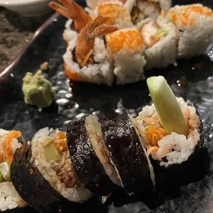 mexican and salmon skin roll