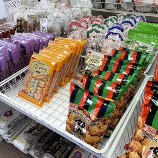 a variety of snacks
