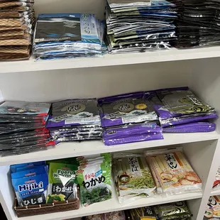 a variety of snacks