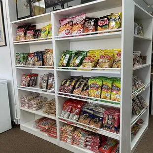 a variety of snacks