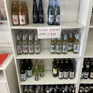 a variety of drinks
