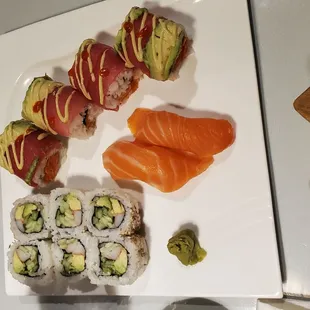 food, sushi and sashimi, sushi, sashimi