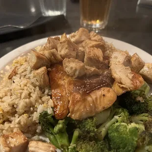 Salmon &amp; chicken combination
