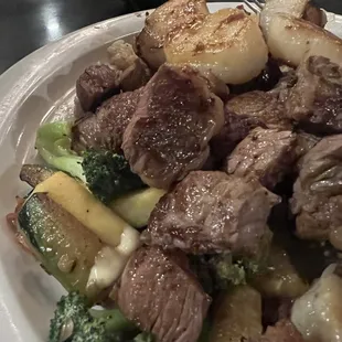 Ribeye &amp; scallops combination