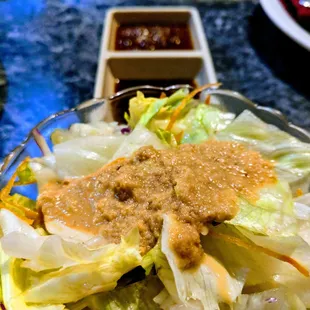 a closeup of a plate of food