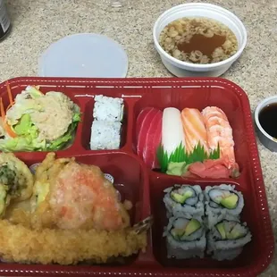 This is the sushi box for $20. At first I was worried being the only customer there at the moment but the food was good.