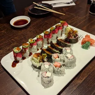 Hot Maki (top), Spider (Middle), &amp; Crab Roll (Bottom)
