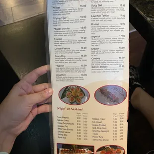 Updated menu