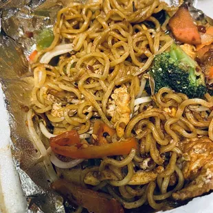 Japanese Yakisoba noodles with veggies, I ordered it very spicy.