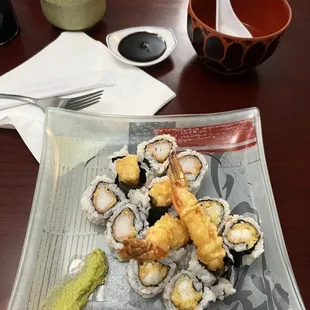 Shrimp Tempura Roll &amp; Tempura Kanikama Roll