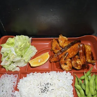 Teriyaki or Ginger Seafood Bento