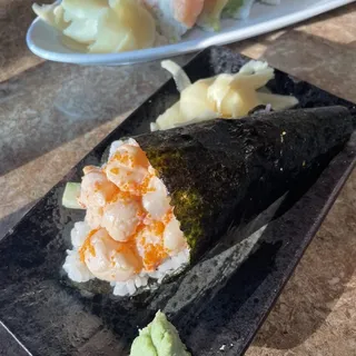 Spicy Scallop Hand Roll