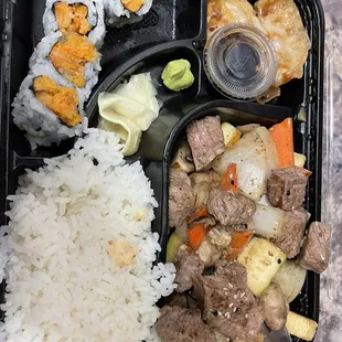 Hibachi Bento Box Dinner yummy!
