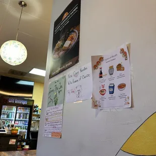 Photos with different descriptions to help customers see new items &amp; understand the broths.