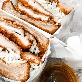 Pork Katsu Sando with Ube Milk Bread