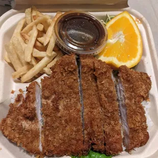 Curry Pork Katsu Plate