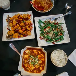 125. Mapo Tofu, Side of Green Beans