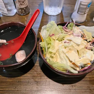 Clear Soup Garden Salad