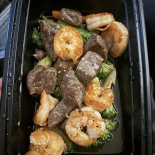Steak and shrimp