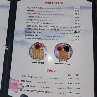 Appetizers and Soup