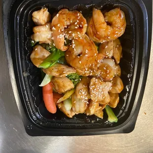 Hibachi Shrimp and Chicken