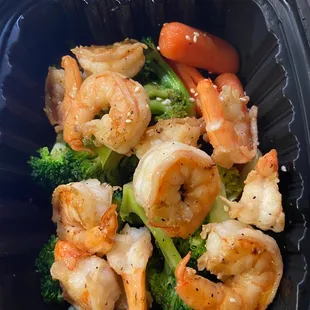 Teppanyaki Shrimp with Broccoli