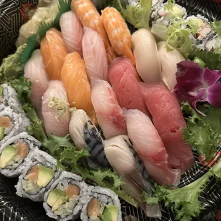 sushi and sashimi, food, sashimi, sushi