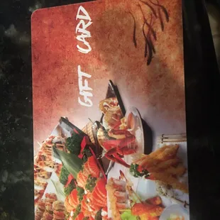 we have gift card！！！