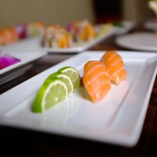 Fresh Salmon sushi for any occasion