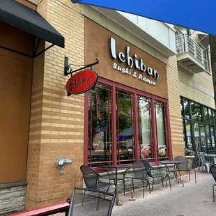 A view from outside seating