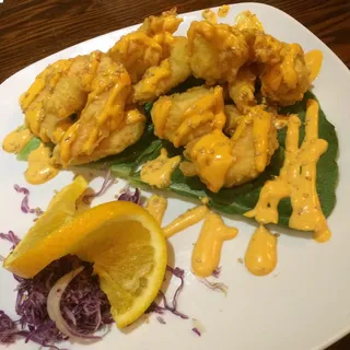 Creamy Spicy Shrimp Plate