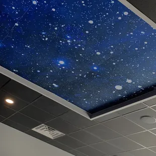 the ceiling