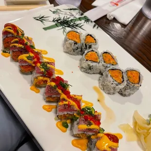 sushi and sashimi, food, sashimi, sushi