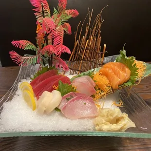 sashimi, sushi, sushi and sashimi, food