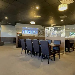 the dining area