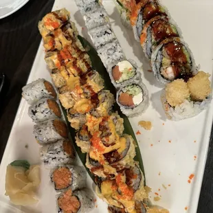 sushi, sushi and sashimi, food, sashimi