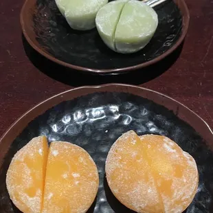 Mango Mochi and Greentea Mochi