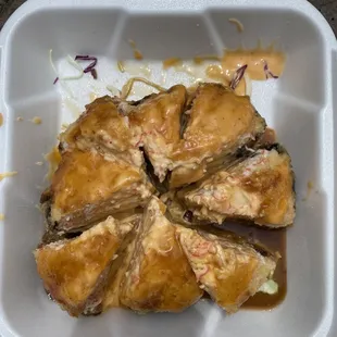 Mushroom appetizer. Wouldn&apos;t recommend-it&apos;s one thick mushroom